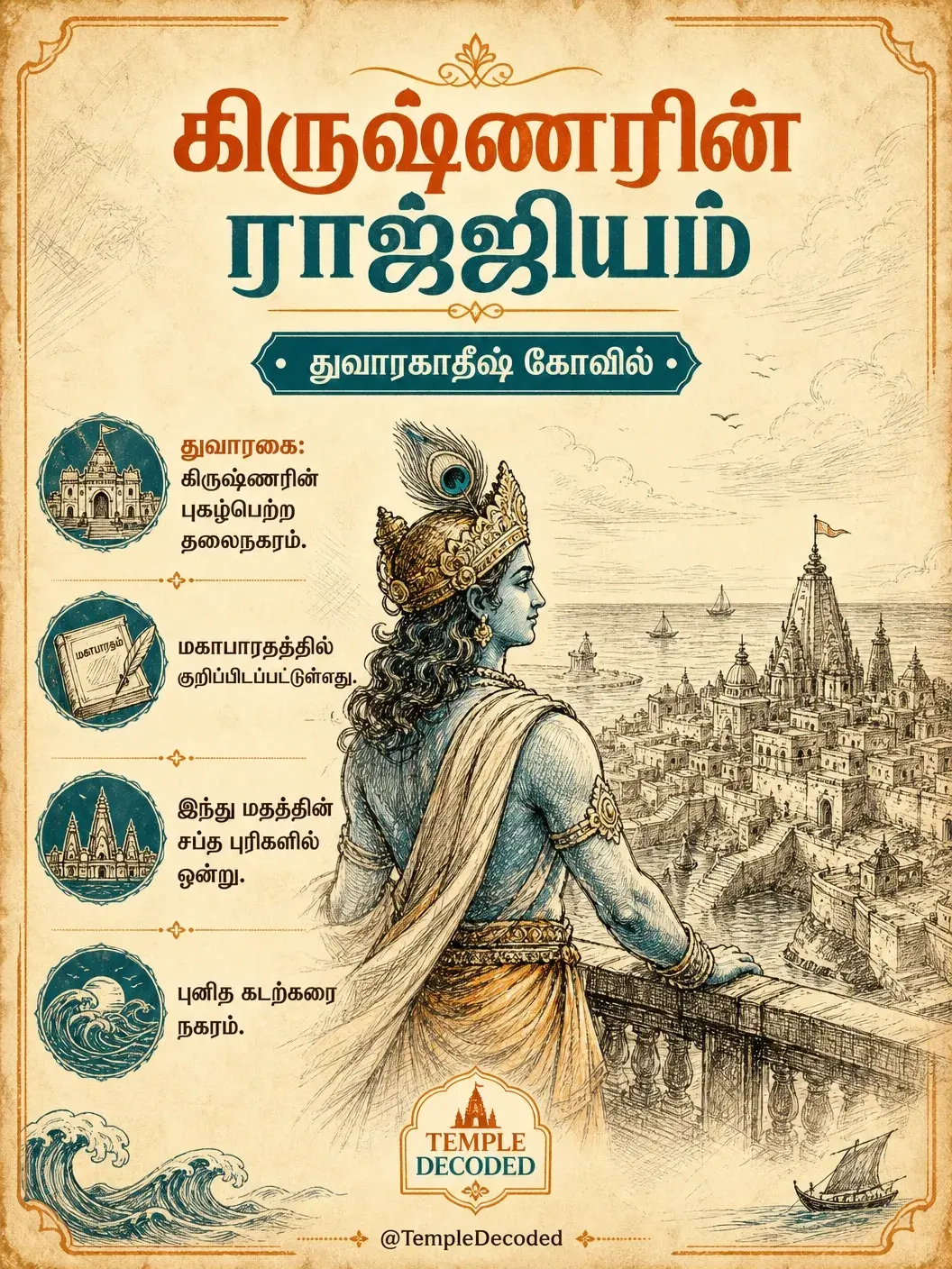 துவாரகாதீஷ் கோவில்: கிருஷ்ணரின் ராஜ்ஜியம்