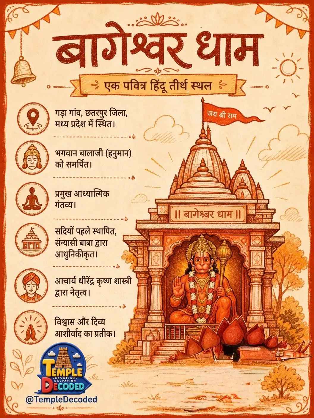 बागेश्वर धाम: आस्था, सेवा और आध्यात्मिक नेतृत्व